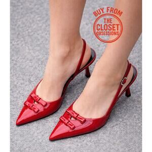 ZARA Faux Patent Leather Heels NWT